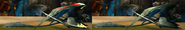 Comparison of a Stormcutter with and without War Paint