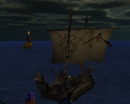 Fishlegs and Snotlout attacking the second Dragon Hunter ship