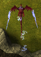 The lightning effect on the Skrill's wings