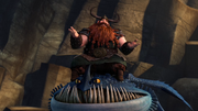 Stoick riding Thornado