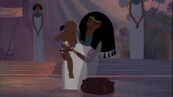 Tuya with a young Rameses before discovering baby Moses