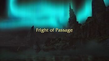 Fright of passage title card