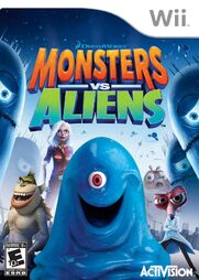 Monsters vs Aliens video game (Wii cover art)