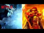 Wizard Train Battle of Fire & Ice 🔥❄️ Trollhunters- Rise of the Titans - Netflix Futures