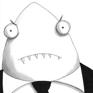 Mr. Shark's Appearance in the Book Series