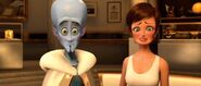 Megamind and Roxanne Ritchi discovering that Metroman is alive