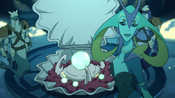 Luxia command to activate the energy beacon.