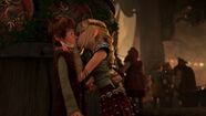 Astrid and Hiccup's second kiss