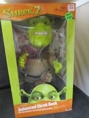 Shrek 2 Animated Shrek Bank 2004 NIB Sings & Dances & Many Shrekisms