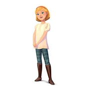 Abigail in Spirit Riding Free.