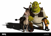 Shrek-the-third-aka-shrek-3-donkey-voiced-by-eddie-murphy-shrek-voiced-K3J9C1