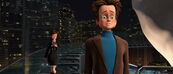 "Oh! It's just you, Bernard!"-Roxanne spotting Bernard who is actually Megamind in disguise.