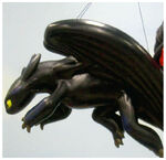 early parade balloon model of Toothless