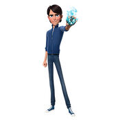 Jim in his everyday clothing with the Amulet of Daylight.