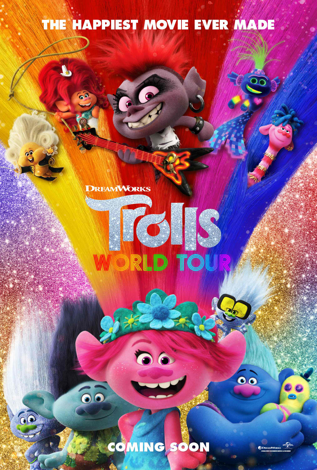 Trolls World Tour Dreamworks Animation Wiki Fandom - roblox id code for hair up by justin timberlake trolls