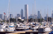 Marine-burnham harbor-boats up close