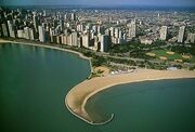 North ave beach aerial