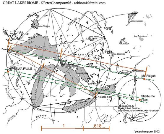 Karte leylines Ley Linien