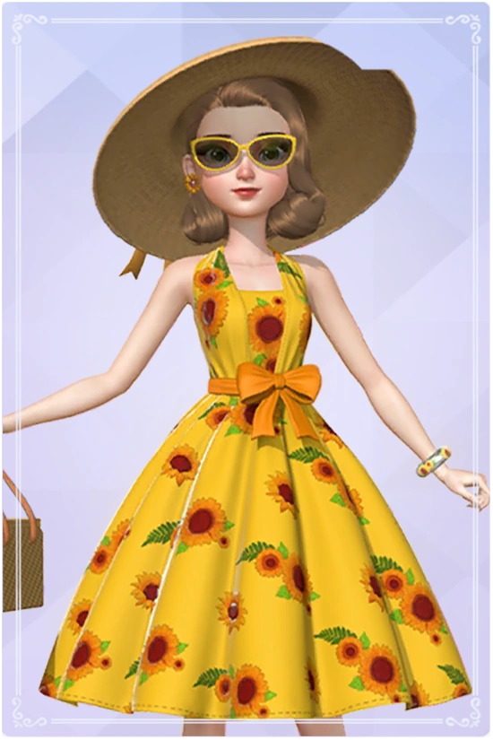 Sparkling Sunflower Dress Up! Time Princess Wiki Fandom