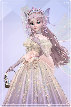 open lace back dress Enchanted Blossom Princess Dress Pink / M