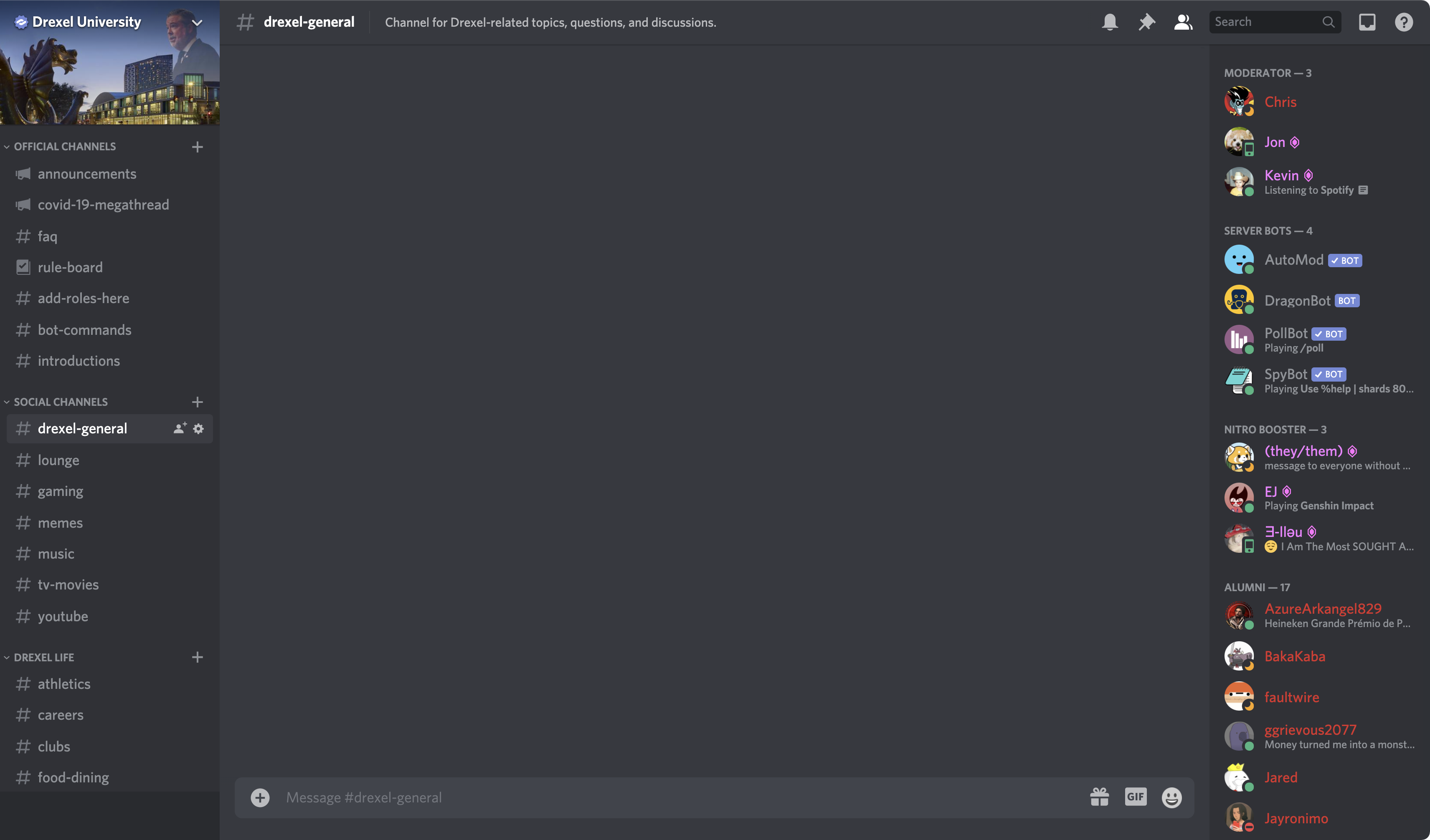 Drexel Discord, Drexel Wiki