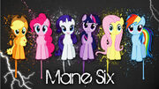 Mane 6 gangstah wallpaper by theslickoctopus-d506s4z