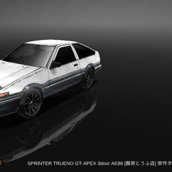 Toyota Sprinter Trueno Initial D 3-doors 1989 Modèle 3D - Télécharger  Véhicules on