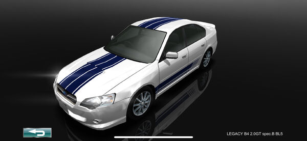 【R&B】Legacy LEGACY B4 2.0GT spec.B BL5 | Drift Spirits Wiki | Fandom