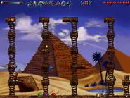 The secret is at the end of the first ledge on the left side of screen.