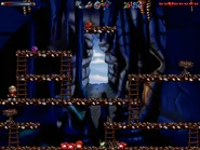 The secret is on the left side of the screen above the thru sign.