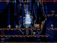 The secret is on the left side of the starting platform.