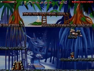 The secret is on the left side of the lowest platform. This is the only secret known to activate a secret door.