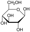 β-D-Glucopyranose, ein Traubenzucker