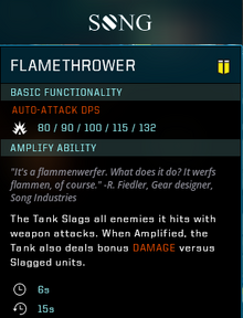 Flamethrower gearcard