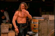 The pranks start with Hank getting soaked with beer.