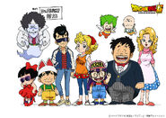 The designs of the Dr. Slump characters for Dragon Ball Super episode 69