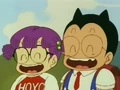 Arale and Obotchaman are together.