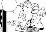 Dr. Goat's first appearance in Today's Highlight Island