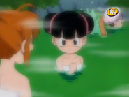 Tsuririn in hot spring
