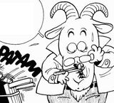 Dr. Goat finds an insect in Kanta's mouth