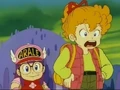 Arale is excited about their faces.