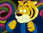 Tsukutsun turned to a tiger.