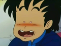 Tsukutsun's face is blushing again.