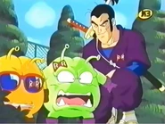 Murasaki again with King Nikochan with his assistant