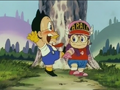 Arale-san! Are you enjoying this prank?