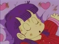 Arale's still sleeping.