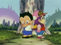 Obotchaman is massaging "Arale's" back. Interesting.