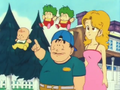 Senbei, Midori, Gatchan and Turbo in Dragon Ball