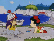 Arale Meets Kinoko