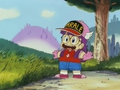 Donbe transforms into Arale(?)